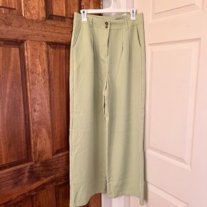 Cider Wide Leg Pleated Trousers